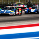 The SMP Racing LMP2 car navigates around a couple GT cars. Photo credit: Kurt Bradley